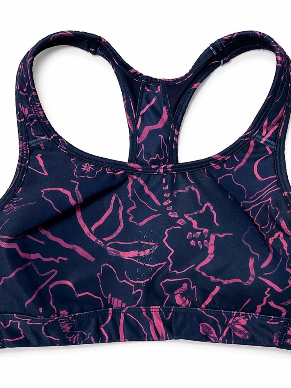 Avia Women’s Navy Blue & Pink Racerback sports bra Top